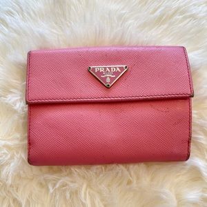 PRADA Authentic vintage pink leather wallet